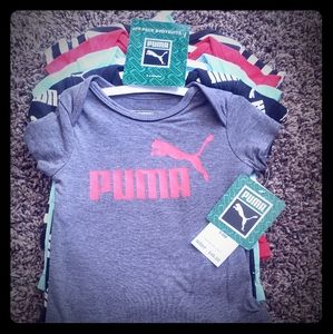 Puma 5 pack bodysuits